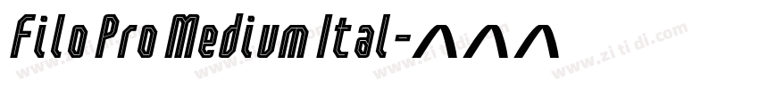 Filo Pro Medium Ital字体转换